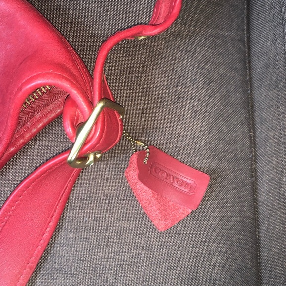 Vintage Coach Berkeley Duffle Sac RED - Picture 4 of 5